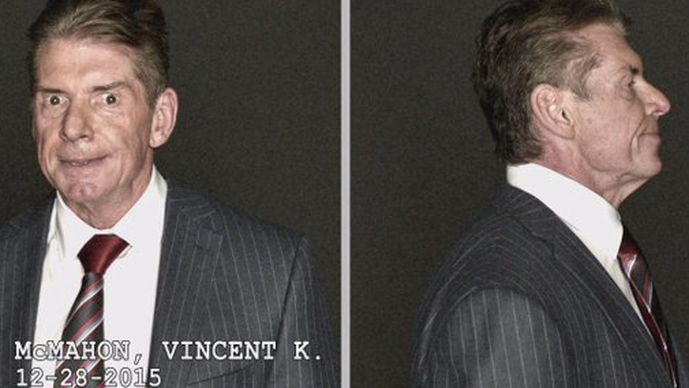 Vince McMahon's NYPD mugshot is glorious - Cageside Seats
